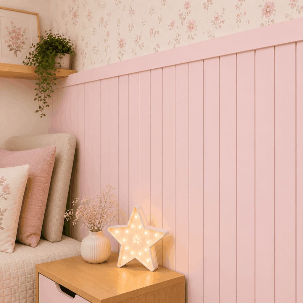 Kit Ripas MDF Madeira 120x5cm Painel Ripado Shiplap Boiserie Lambril Parede Sala Quarto Loja