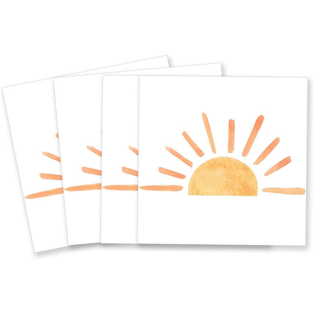60 unidades de guardanapos de papel para festa de aniversário com tema Boho Sun, inspirados na primeira viagem ao redor
