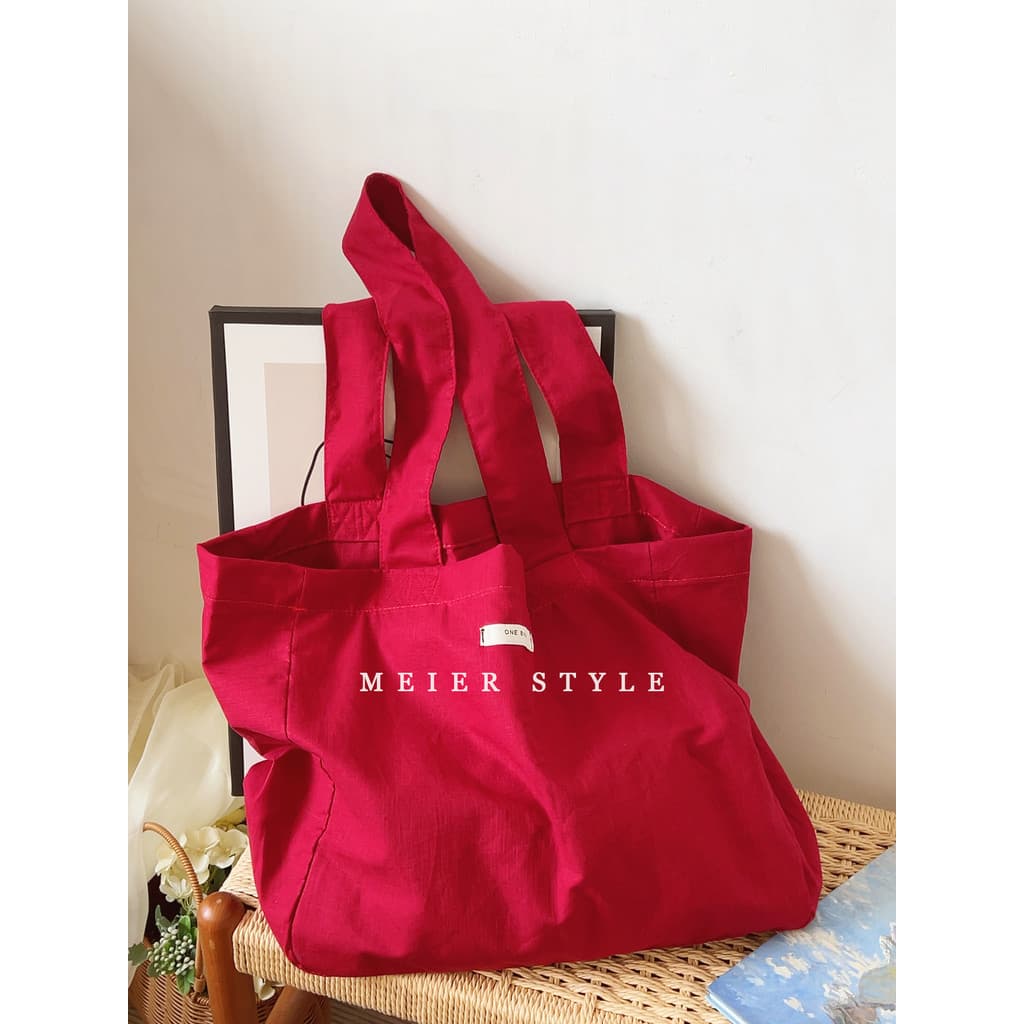 Ins simples carta bolsa de lona sacola de linho grande capacidade bolsa de ombro Casual saco de pano saco de compras fem