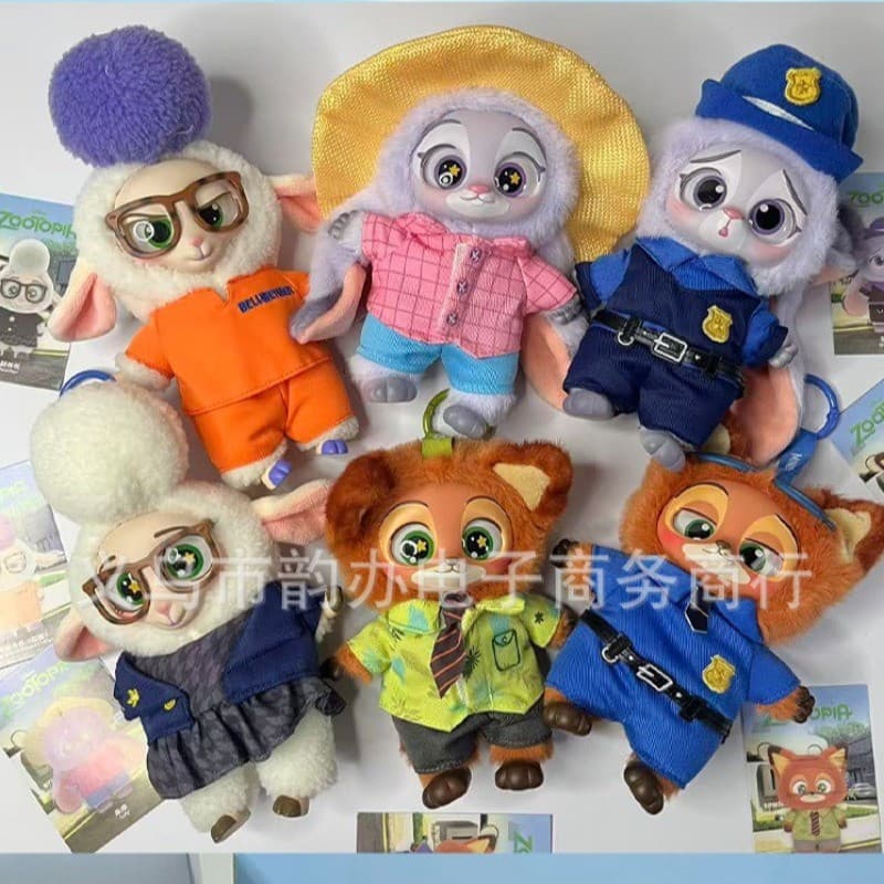 animal Caixa Cega Bonito Nick Judy Figura De Ação Pelúcia Vinil Boneca Mistério Anime Figuras Dos Desenhos Animados Cole