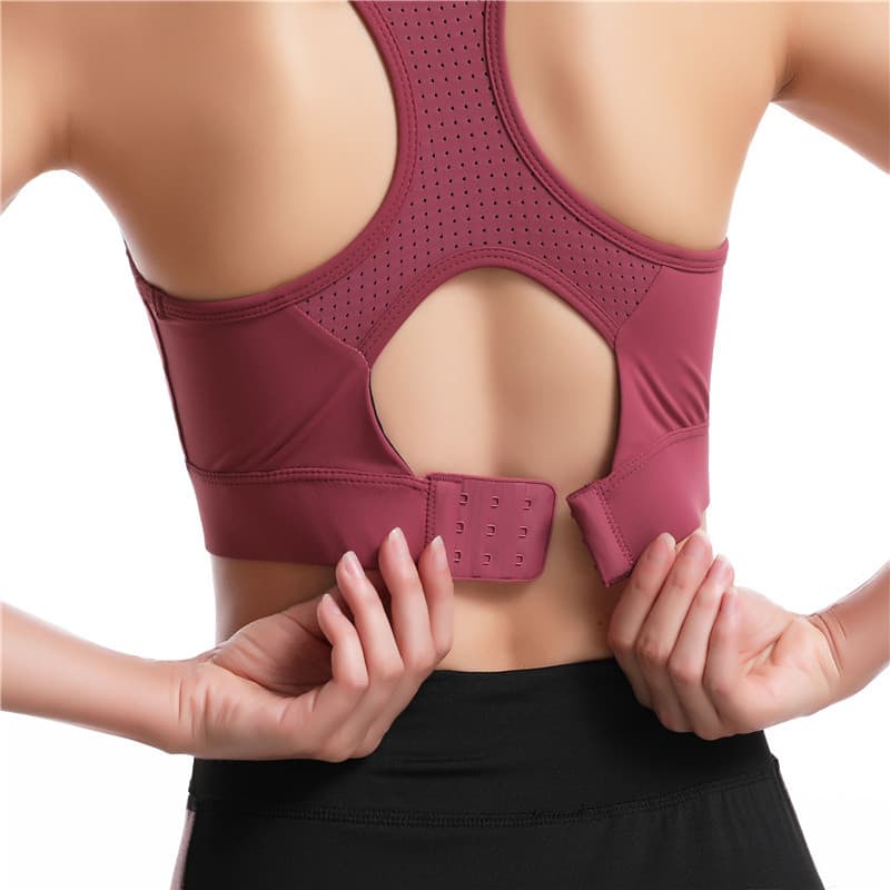 Roupa interior esportiva feminina colete estilo tamanho grande gordura mm Yoga sutiã de secagem rápida reunião alta elás