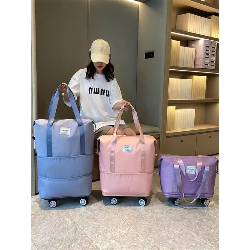 Bolsa de viagem Universal de três camadas, extensão de camada dupla, embarque, portátil, separação seca e molhada, bolsa