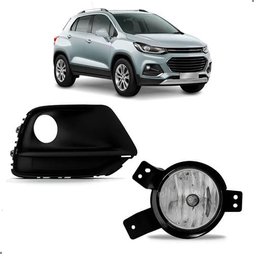 MOLDURA MILHA PARA TRACKER 2017 A 2020 COM FAROL MILHA DIREITO
