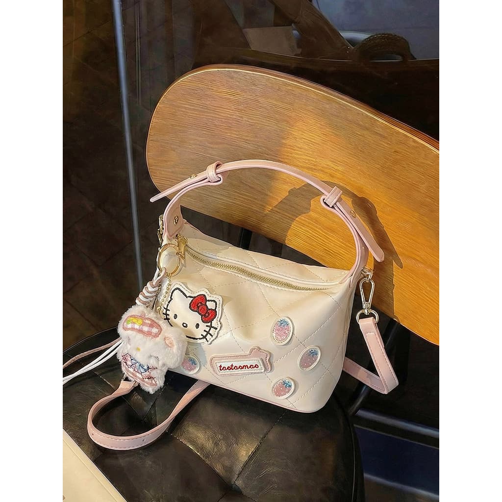 bolsa feminina Bolsa Doce estilo bonito mão-transporte pequeno saco feminino 2026 novo estilo na moda moda diamante boli