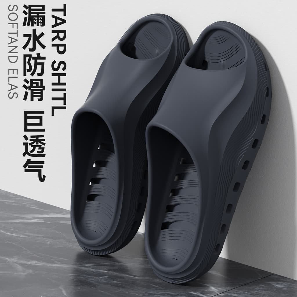 Chinelos de banheiro masculino verão banho vazando água antiderrapante não é fácil de fedor os pés 2026 novo estilo casa