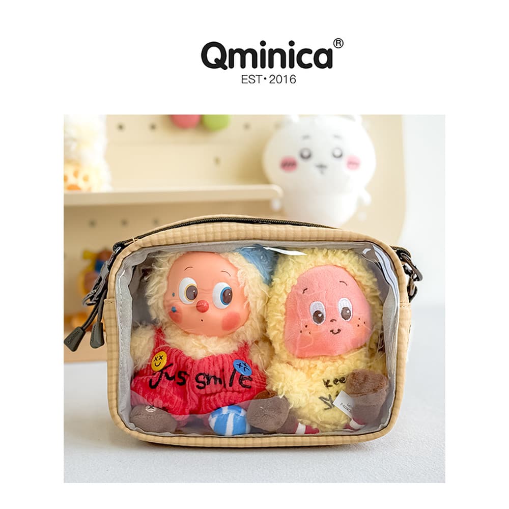 QminicaTPU transparente 10cm duplo saco do bebê barra Chiguzi saco de armazenamento 15cm saco de dor do bebê passeio and
