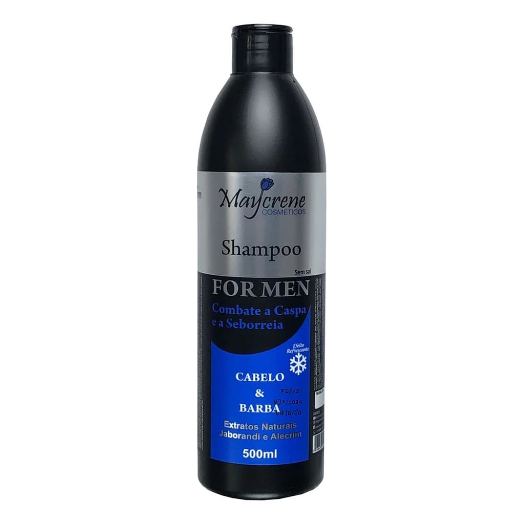 Shampoo Masculino 2 Em 1 Cabelo E Barba Anti Caspa 500ml