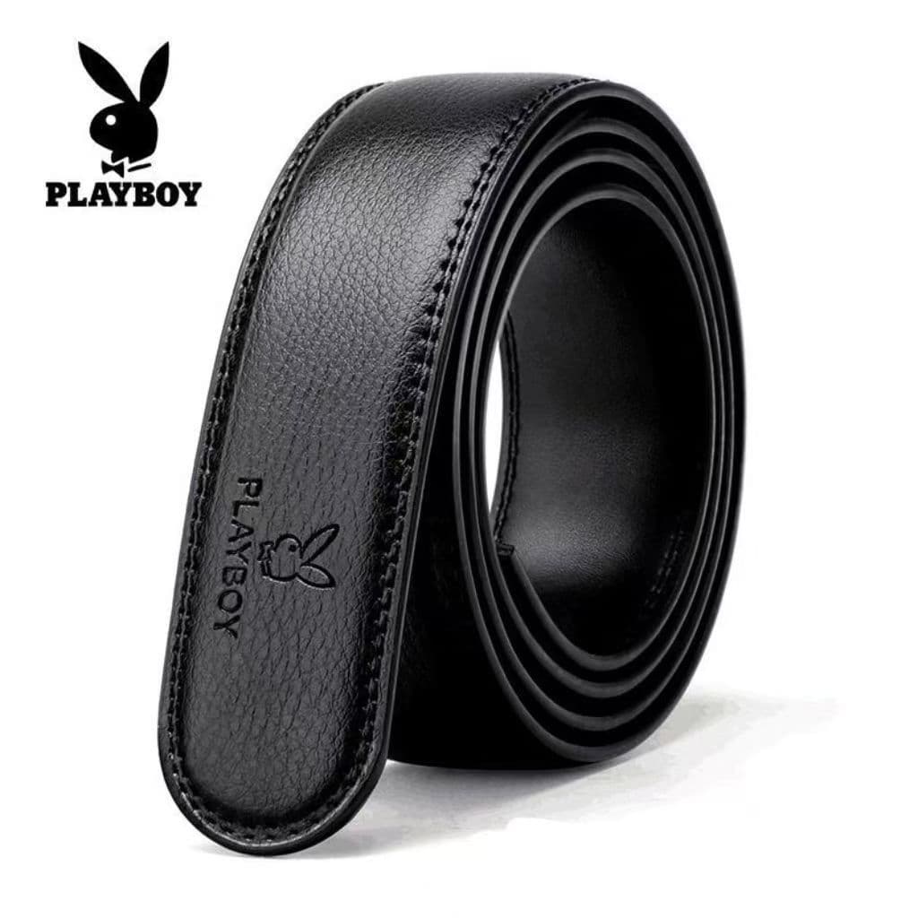 Playboy cinto corpo masculino fivela automática sem fivela cinto calças cinto sem bandana corpo sem bandana tira produto