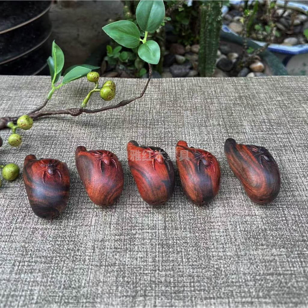 Grande punho de jacarandá vermelho peça contentamento emaranhado cruz Toe Dalbergia lidar com peça Log cor primária sem