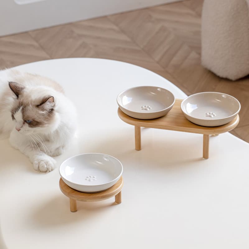 Utensílios para alimentação de animais de estimação: tigela elevada para proteger o pescoço do cão, tigela para comida d