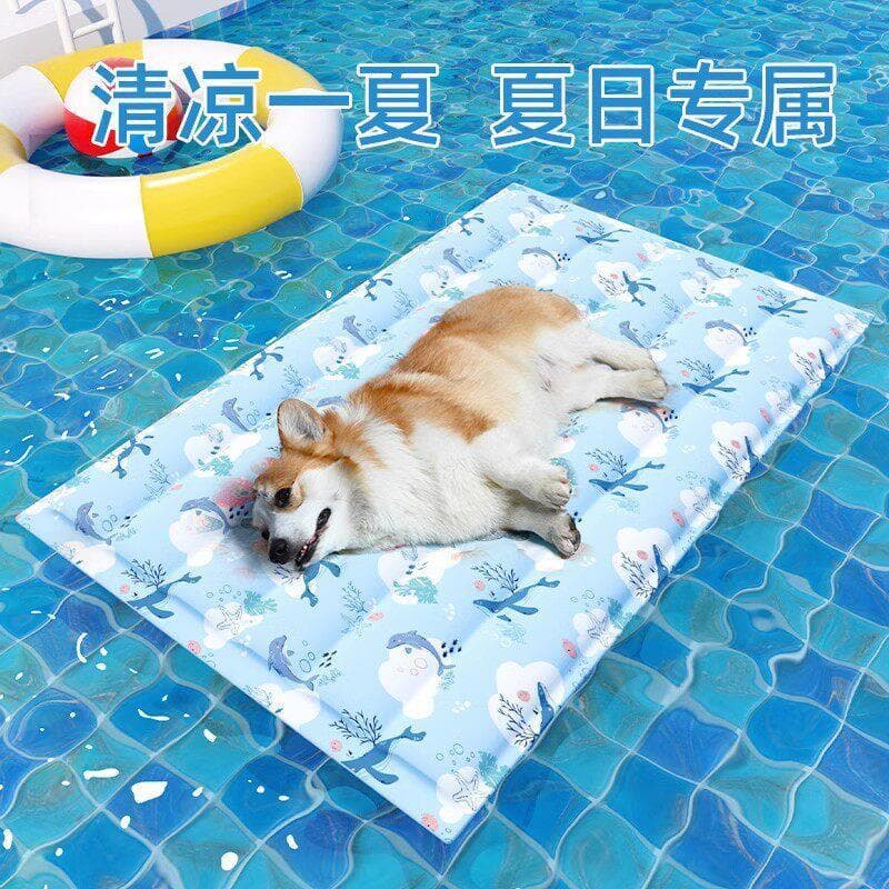 Gato verão suprimentos almofada de dormir pet almofada de gelo cão cama de gelo almofada de resfriamento de chã