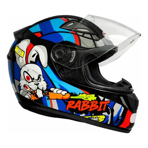 Capacete Moto Fechado Para Motociclista Ebf New Spark Rabbit Tamanhos 56 58 e 60 Coelho