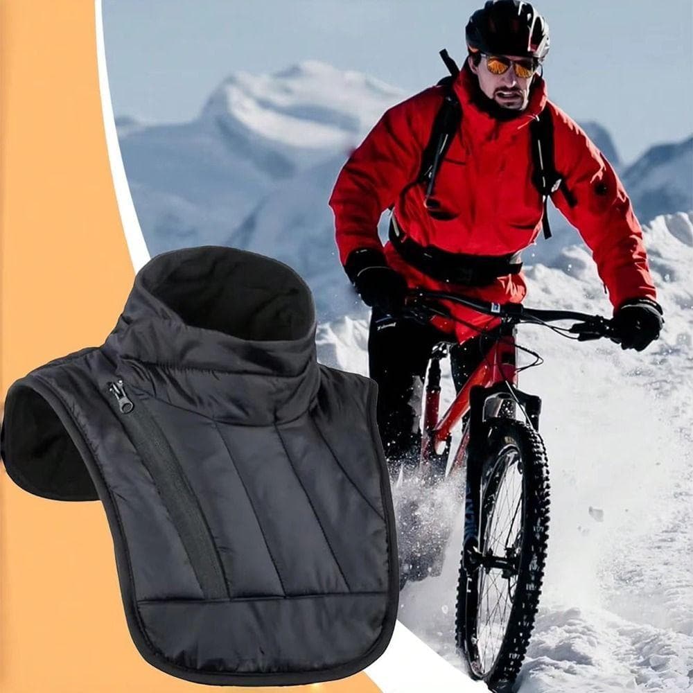 Aquecedor De Pescoço Para Motocicleta De Inverno  , Colete De Ombro Ajustável Espesso , Protetor À Prova De Vento