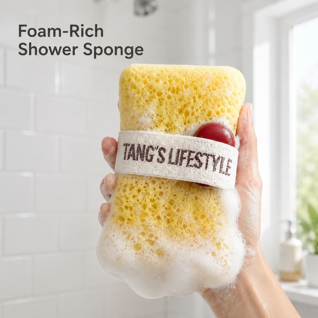 Opção De Esponja De Banho De Espuma De Favo De Mel 3D Leve Para Limpeza Corporal De Chuveiro E Rotina Rica Com p