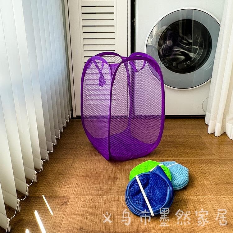 Cesta de roupas sujas para arte em rede doméstica Cesto de roupas sujas Cesto de armazenamento de roupas de brinquedo do