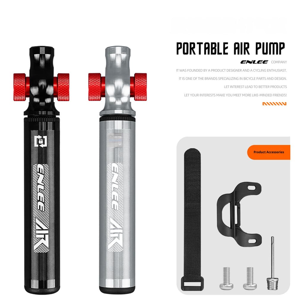 ENLEE Ciclismo Bicicleta Mini Bomba Portátil Inflator Pneu Schrader Ou Presta Válvula Acessórios Da