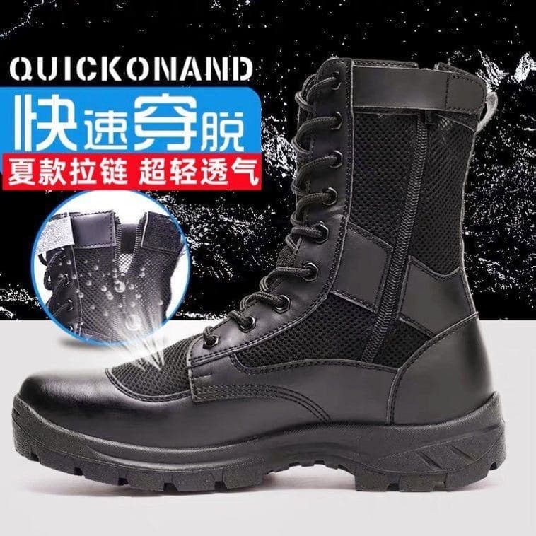 Ultra-leve autêntico verão Martin botas finas botas gerais respirável sapatos de segurança com zíper sapatos de alta qua