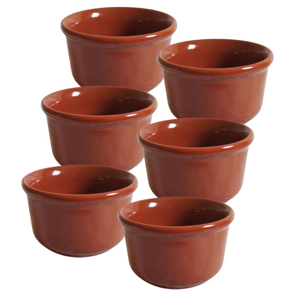 Kit 6 Cumbucas Tigela Barro Cerâmica Bowl Feijoada Caldo Sopa Refrataria Restaurante Açaí Sobremesa