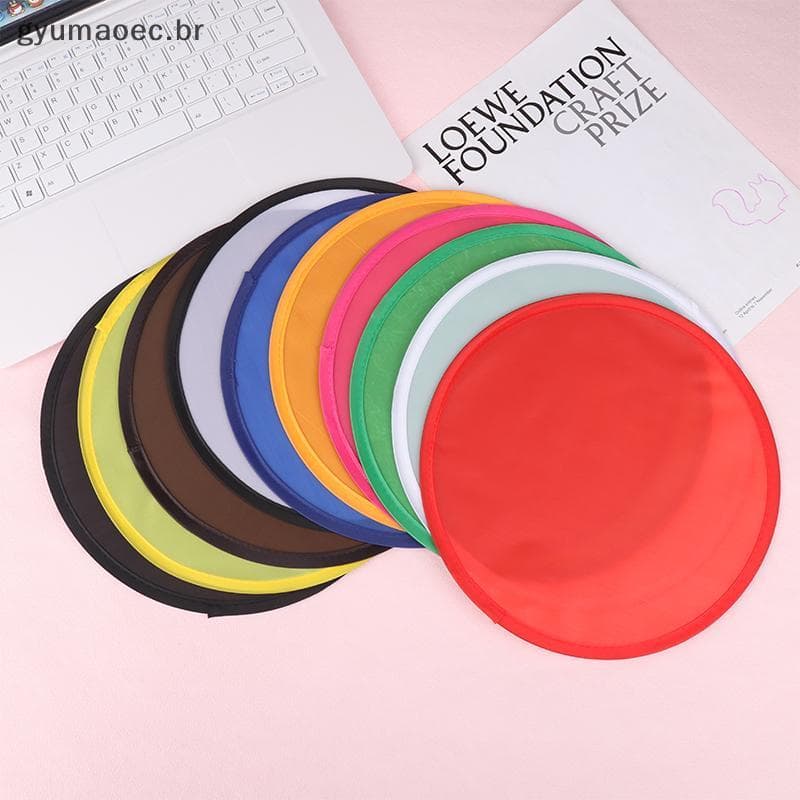 [GYU] Disco Voador Dobrável Portátil Colorido Poeta Ventiladores De Para Lembrancinhas De Verão Brinquedos Ao Ar Livre B