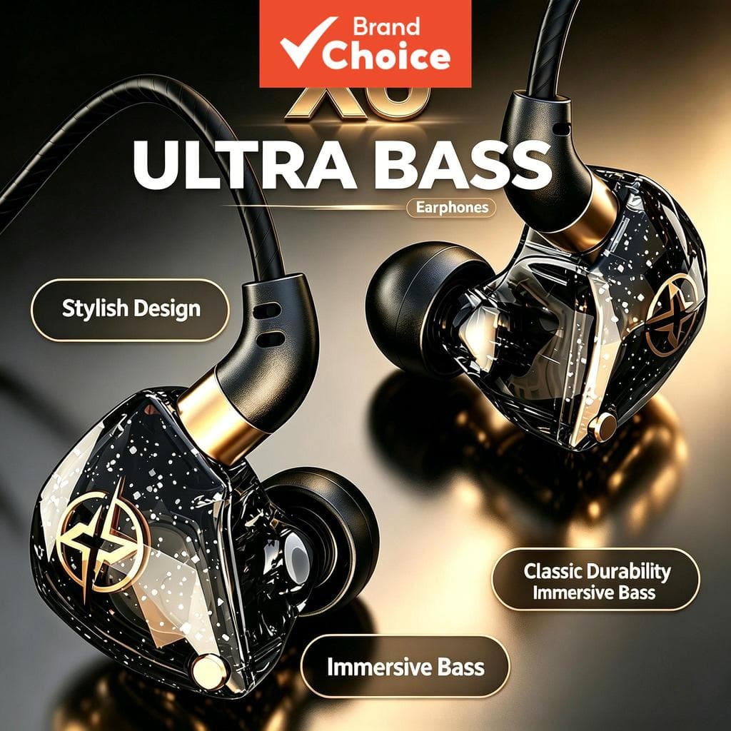 Fones De Ouvido SPRISE X6 Com Fio E Controle De Volume Do Microfone HiFi Som Estéreo Comfort Fit Intra-Auriculares Para