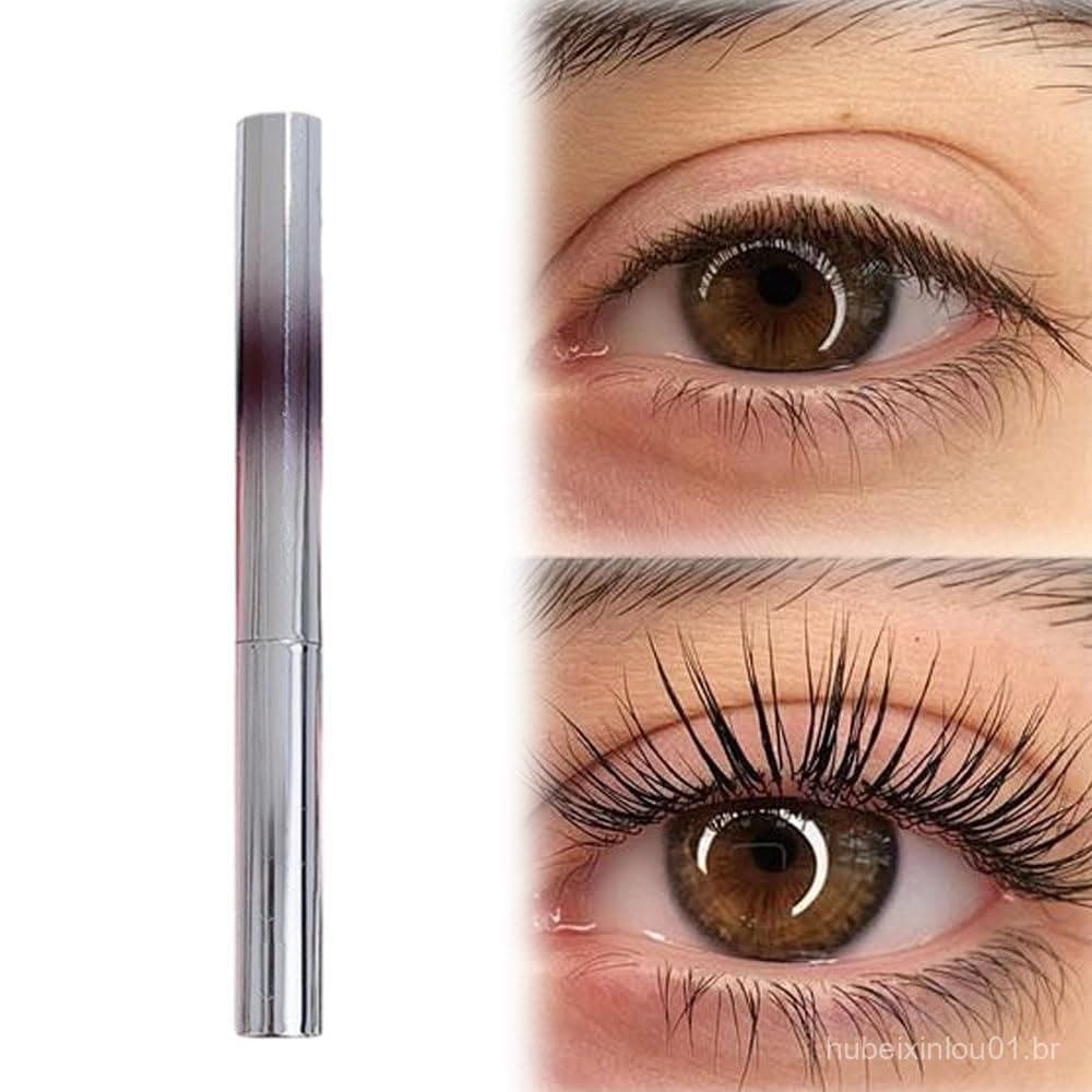 Máscara de Cílios Iron Wand, Nova Máscara de Cílios Preta à Prova d'Água e Lavável, Máscaras com Haste de Metal