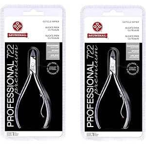 Alicate Inox Cutícula Inox 722 KIT 2X Profissional - Mundial