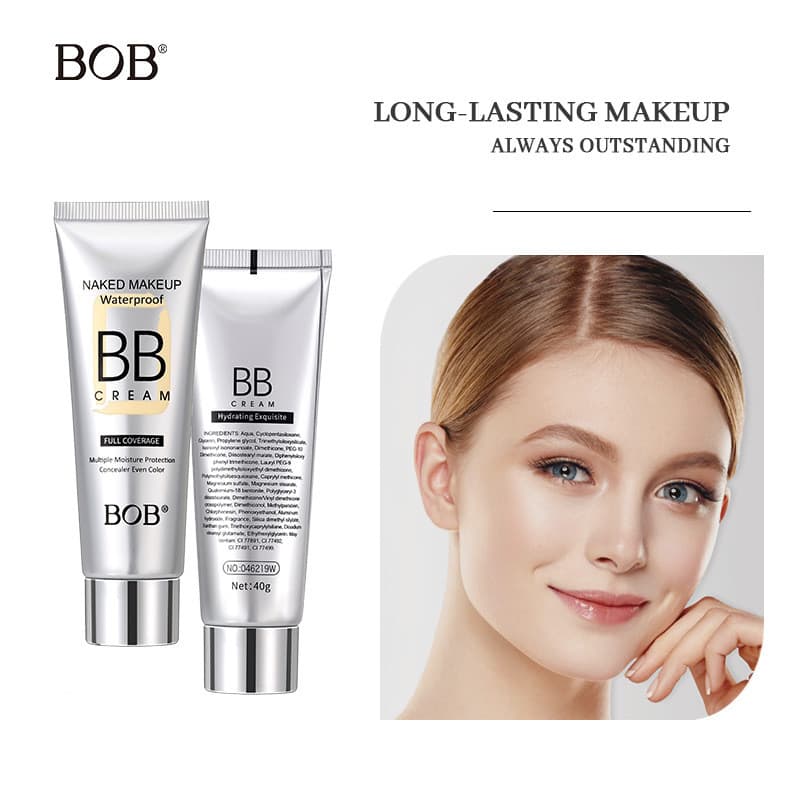 Base BB Creme Corretivo Natural Pó Antiaderente Hidratante Hidratante Base de Longa Duração Creme No-Yan