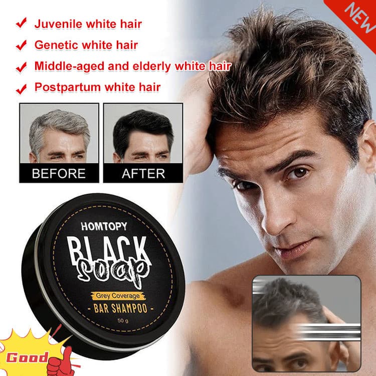【Ganoderma Lucidum】[Transformação Capilar] Prevenir Queda de Cabelo/Shampoo Branco para Preto/Herbal