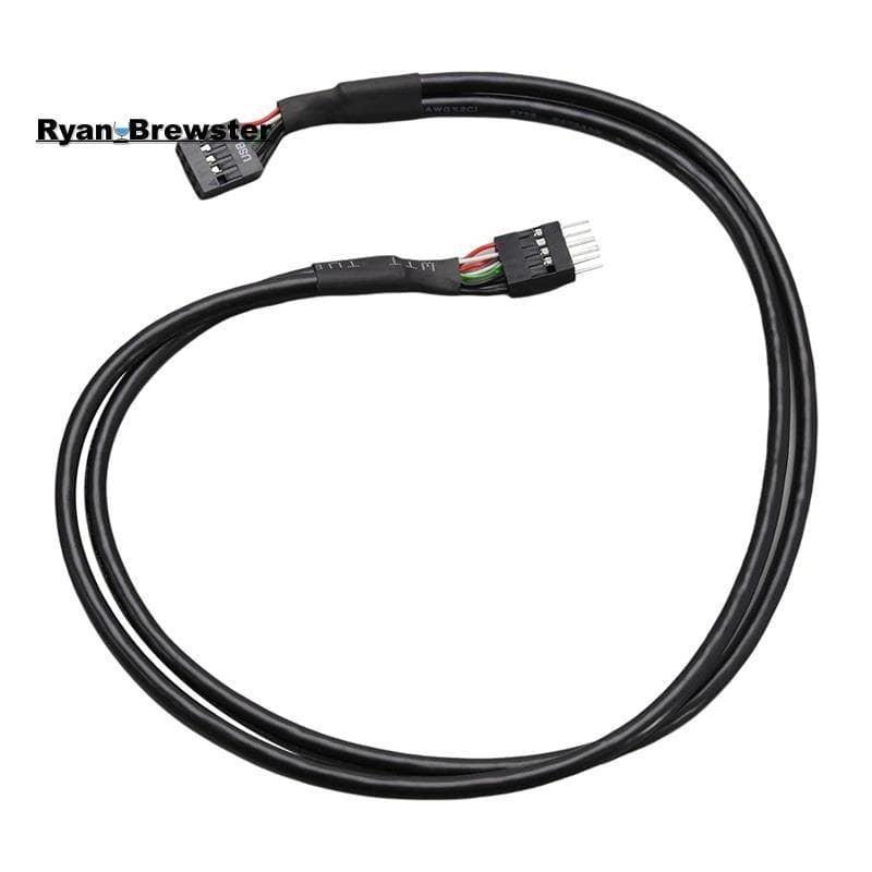 [Preferência R] Terminal Frontal De 9 Pinos Do Chassi Da Placa Principal USB 2.0 Macho Para Fêmea Cabo Estendido 2.0 De