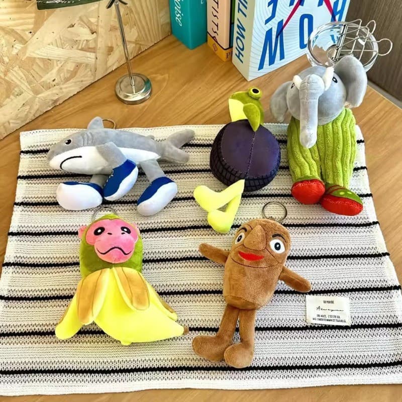 Tralalero Tralala Chaveiros De Pelúcia Tung Sahur Pelúcias Kawaii Animes Italiano Brainrot Bonito Tubarão Estatueta