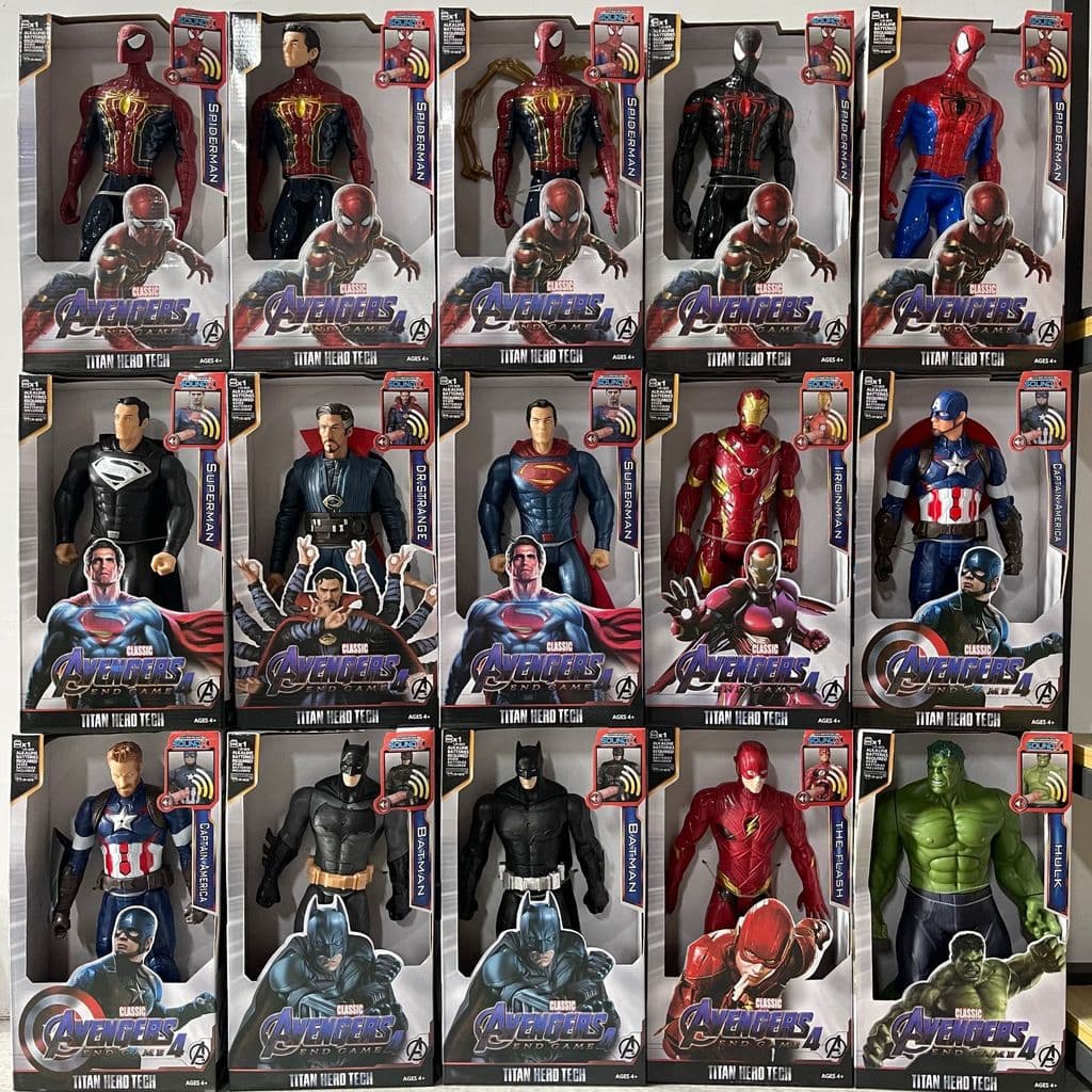 Marvel Toys Os Vingadores Homem-Aranha Som Luz Brinquedos Modelo Feitos à Mão para Crianças