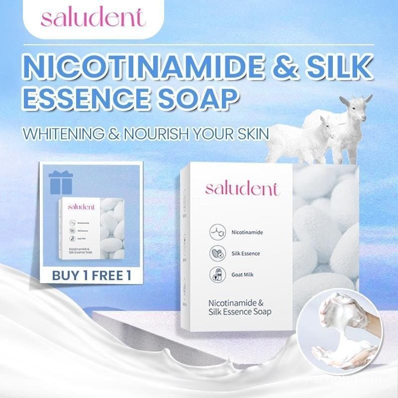 [COMPRE 1 LEVE 1 GRÁTIS] Sabonete Clareador Saludent para Rosto e Corpo com Niacinamida, Sabonete Essencial para Limpeza