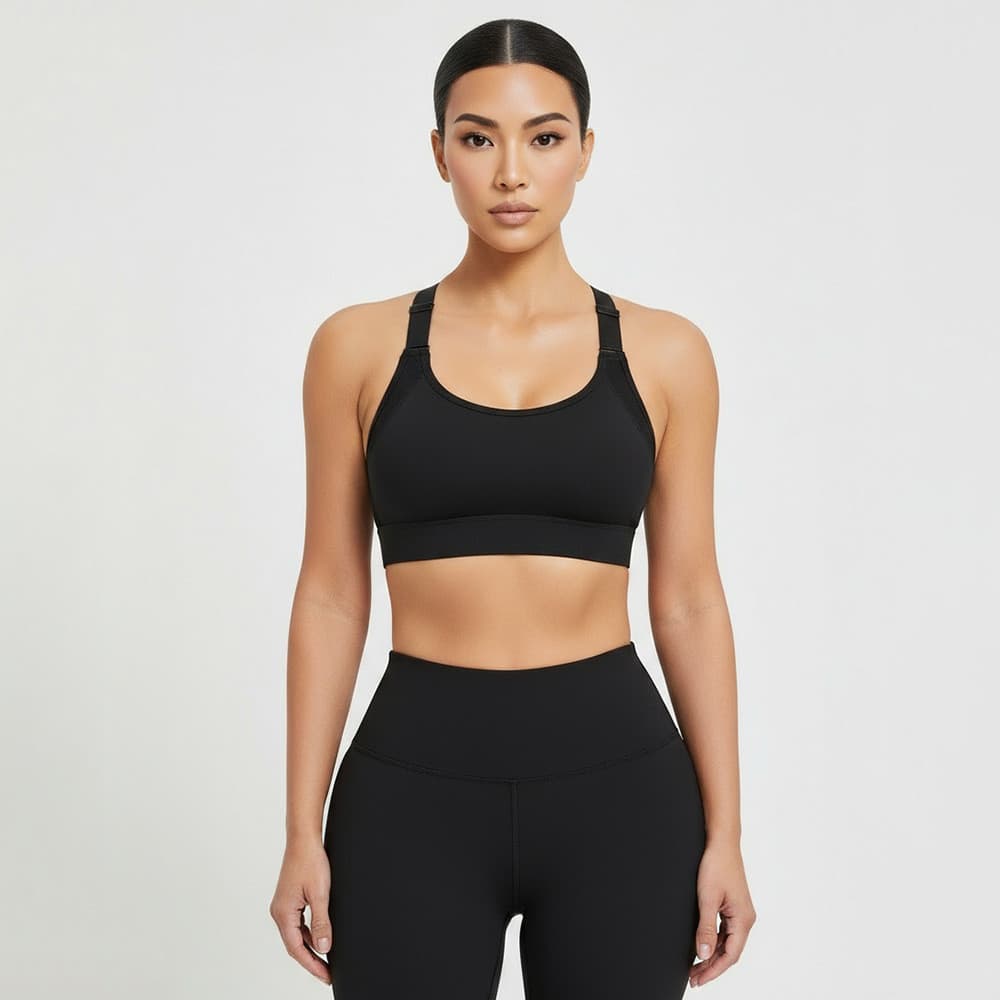 Roupa interior esportiva feminina fixa correndo Fitness volta respirável Yoga colete