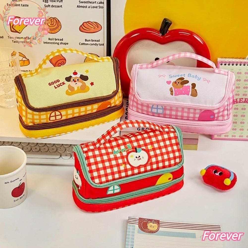 Estojo de Lápis EQUIP, Bolsa de Canetas Portátil em Forma de Casa com Grande Capacidade, Organizador Escolar W6ZN