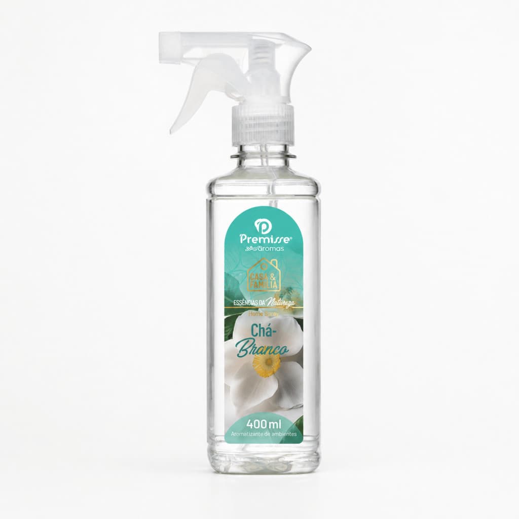 Spray  Aromatizante Essências da Natureza 400ml Chá Branco