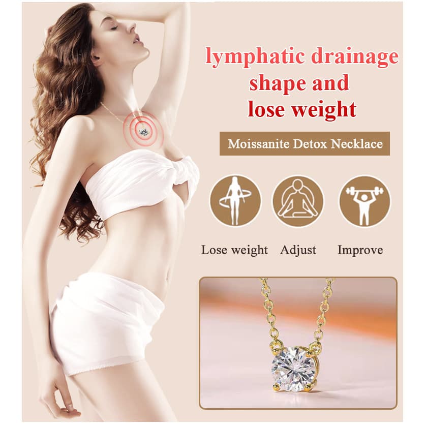 [Presente Delicado] Colar de ouro 18k com moissanita de 2 quilates/Feminino/Casual/Joias