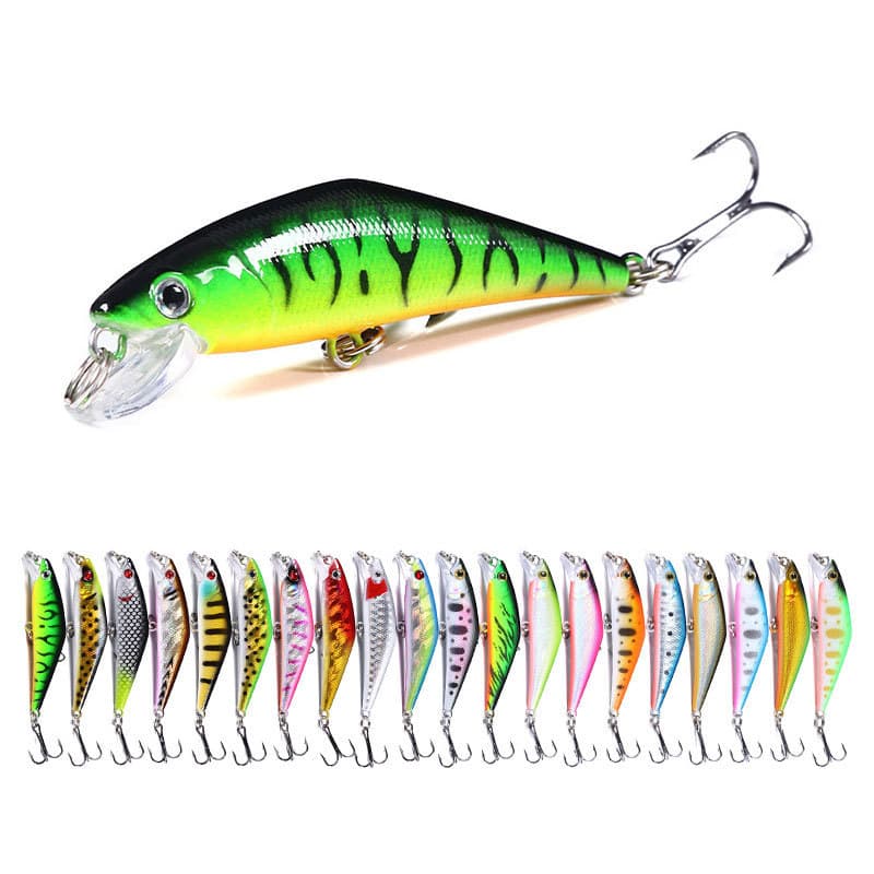 Nova isca minnow de longo alcance, 6,8 cm, 5,2 g, isca de pesca, equipamento de pesca.