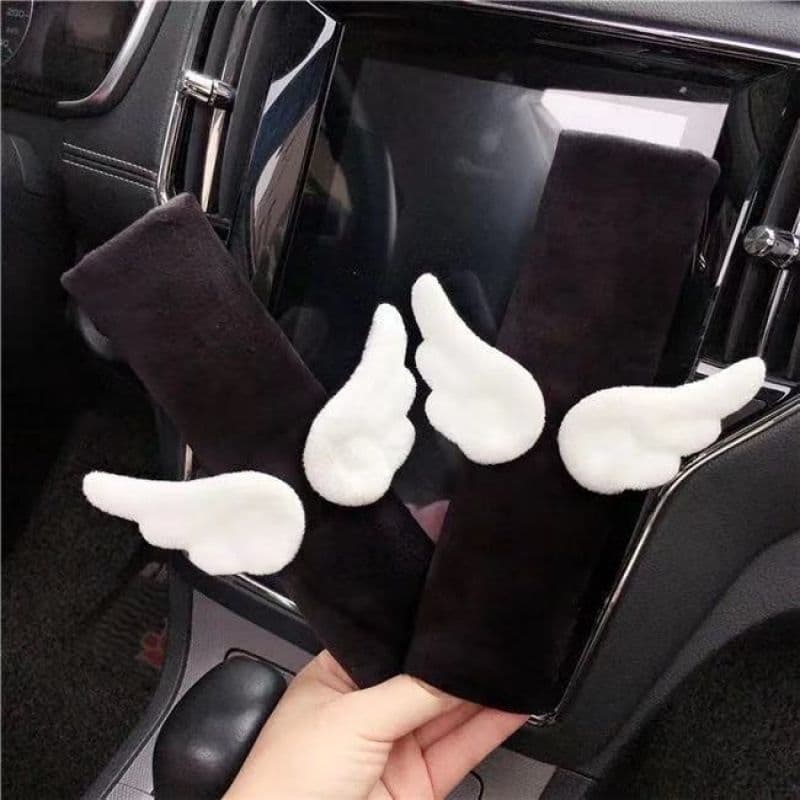 Cinto de segurança do carro capa de ombro carro criativo bonito dos desenhos animados par macio capa protetora de pelúci