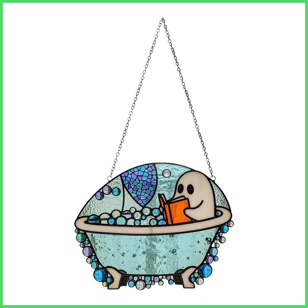Janela Luz Coletor Halloween Acrílico Ornamento Decorativo Fantasma Na Banheira Arco-Íris Fabricante Para Escritório Em