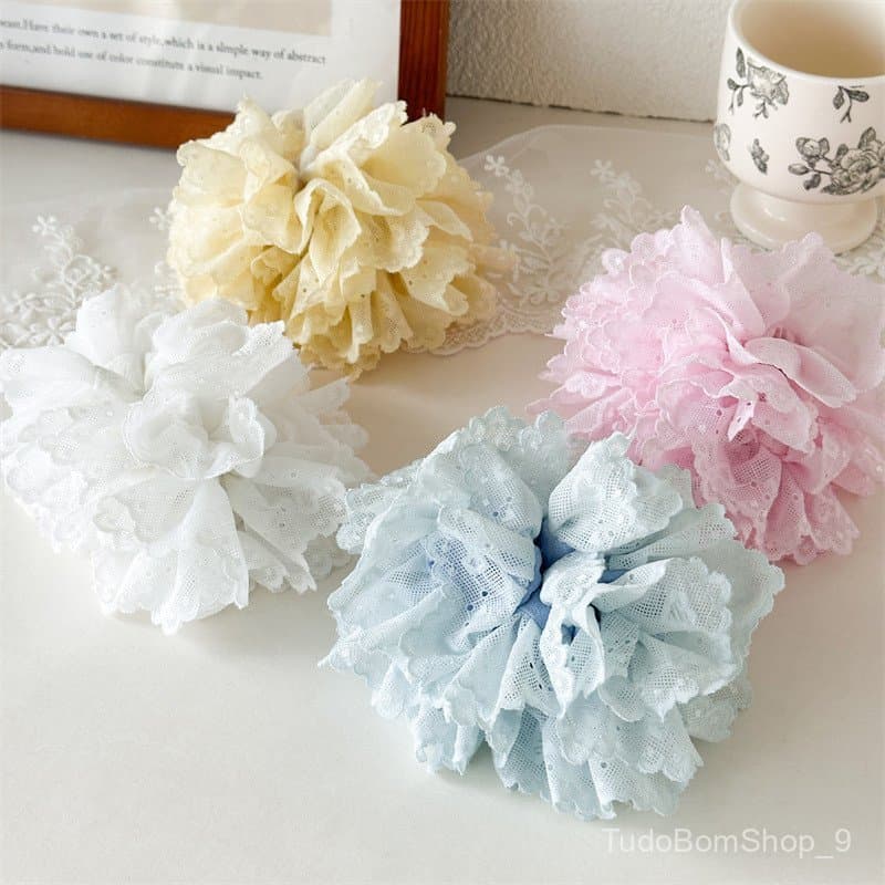 Acessório de cabelo elegante para o verão, scrunchie feminino de novo estilo coreano para rabo de cavalo, acessório de c