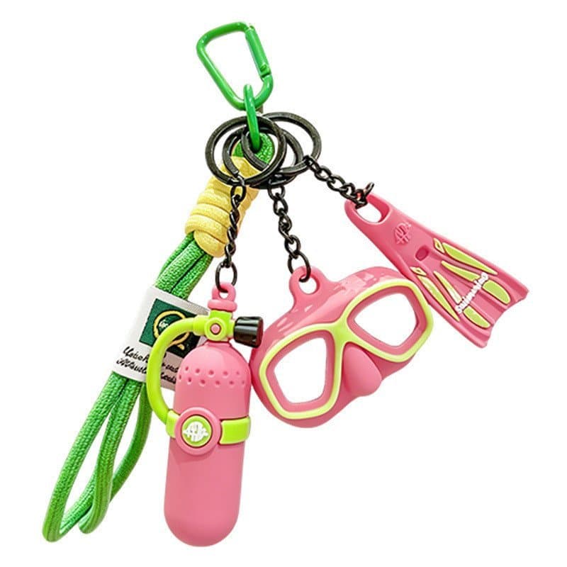 Chaveiro Mini Equipamento de Mergulho Pingente Snorkel
