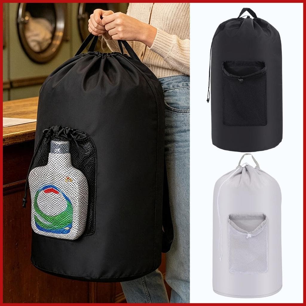 Cesto De Roupa Suja Mochila 95L Portátil Dobrável À Prova D'água Com Cordão E Fecho De Tecido Oxford pomermy