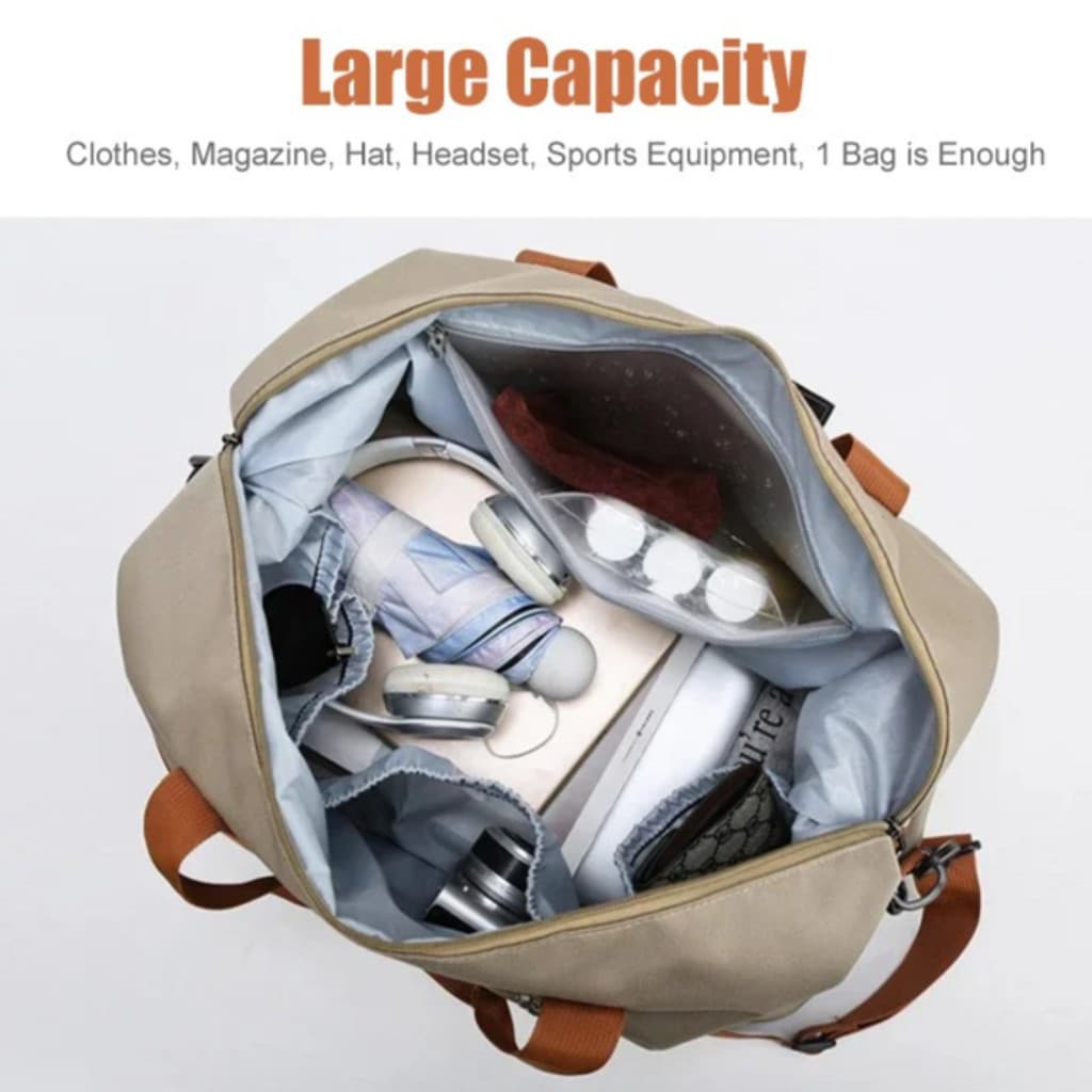 [Compacta e Resistente] Bolsa de Viagem para Mulheres, Ideal para Esportes/Academia/Passeios