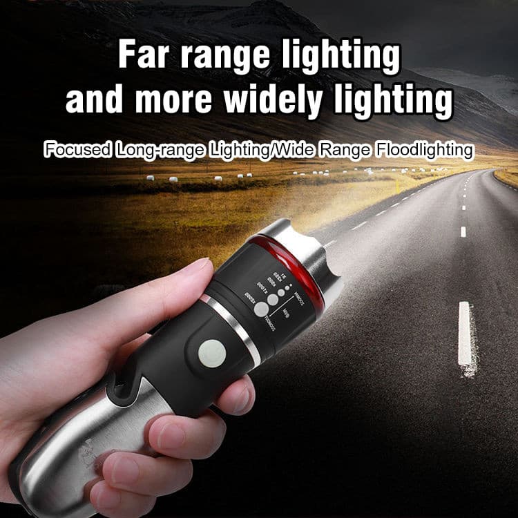 [Alta Potência] Design Compacto/Lanterna LED 1W/Zoom Ajustável/Para Uso Diário/Ferramenta Multifuncional