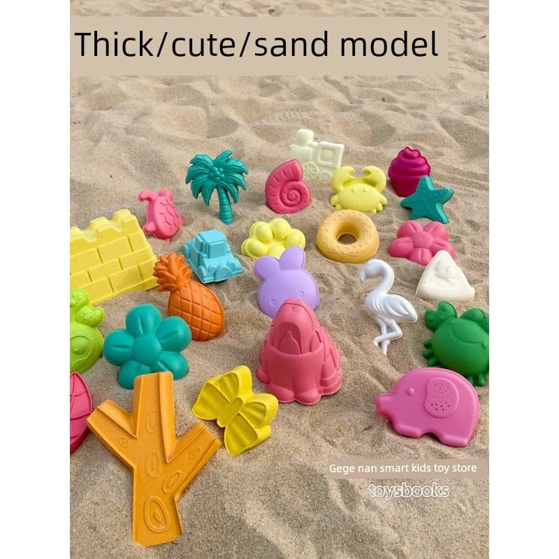 🔥 VENDA QUENTE 🔥 Brinquedos de Praia Presente para Criança Moldes para Areia Bonito Grosso Castelo Caranguejo Areia Mo