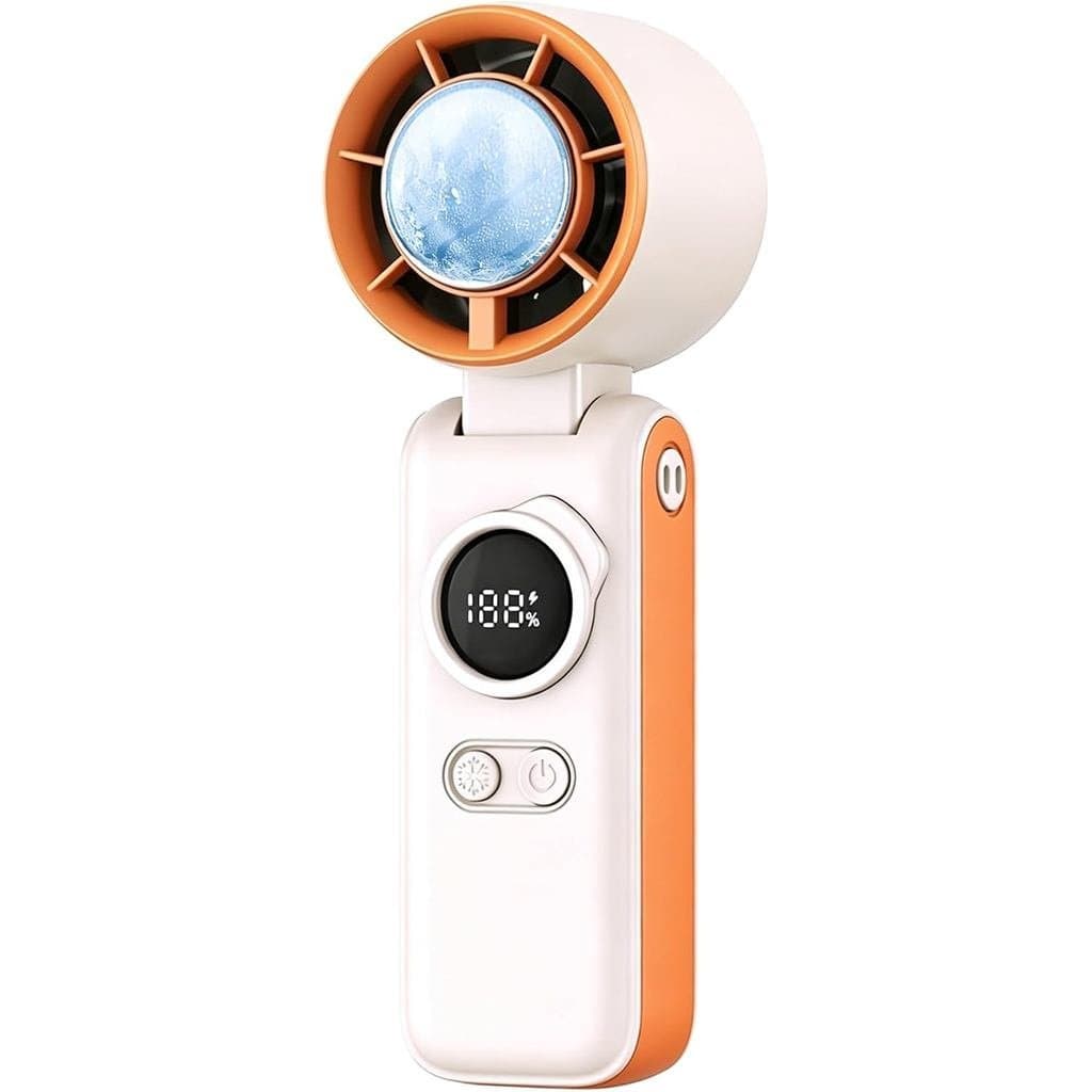 Ventilador Portátil Durável de Alta Velocidade com Tecnologia Turbo Ice, com Resfriamento por Semicondutores, 199 Veloci