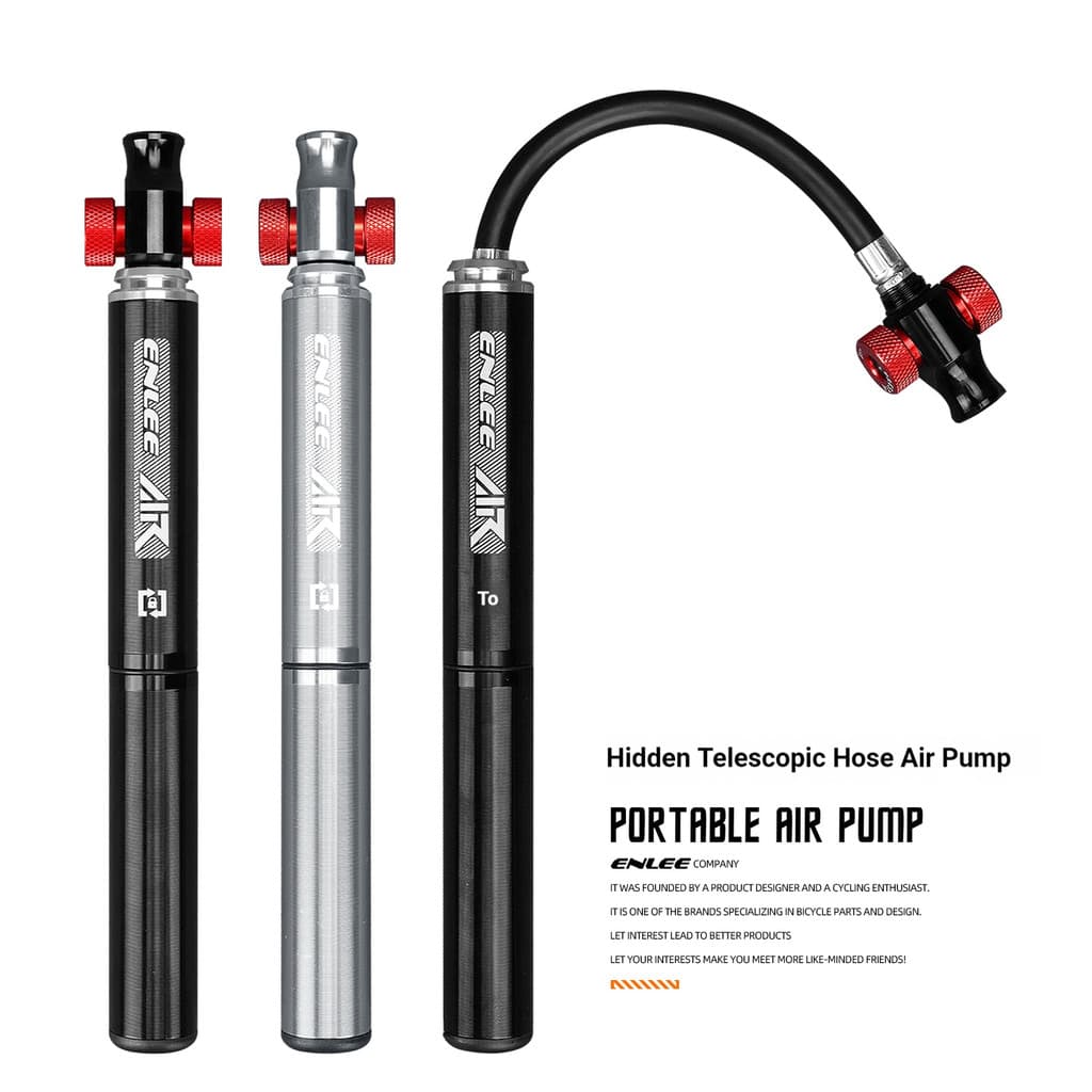 ENLEE Mountain Road Bike Mini Bomba Portátil Inflator Pneu Schrader Ou Presta Válvula Acessórios De Ciclismo