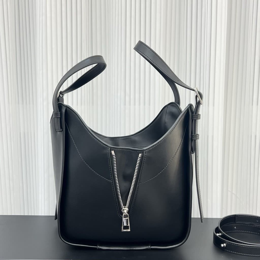 Estilo Wanderer, elegante, bolsa de ombro, bolsa balde, transporte simples, alarme antifurto, bolsa de couro.