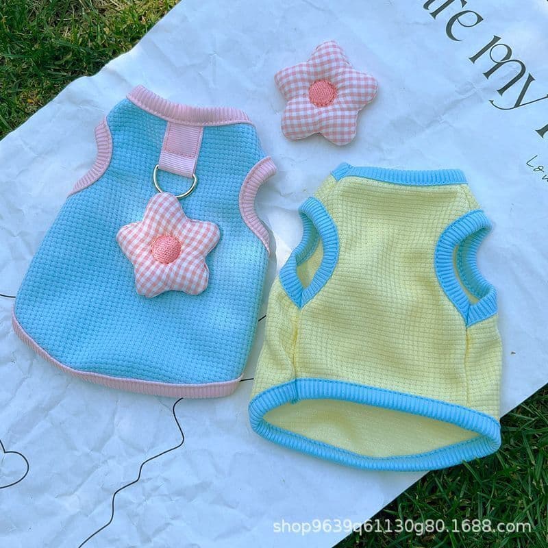 Roupas para gatos e cães para primavera e verão, vestuário para animais de estimação para British Shorthair e gatos azui