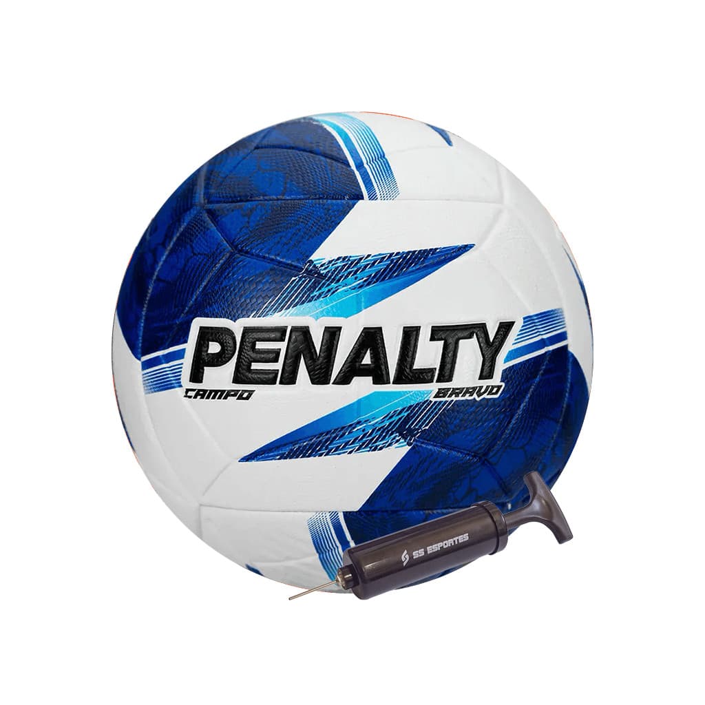 Bola Campo Bravo XXV Penalty + Bomba Ss Esportes